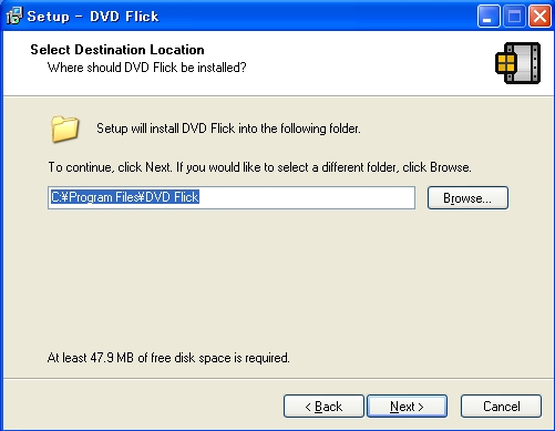 dvdflick setup program files